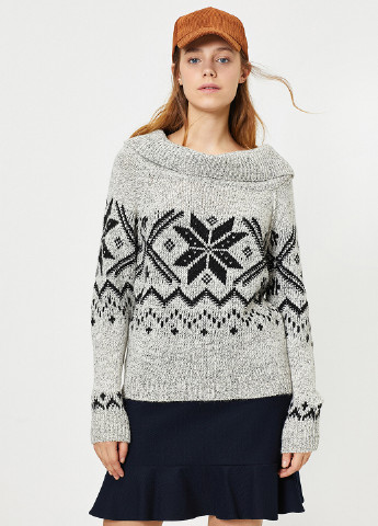 Сірий зимовий светр KOTON