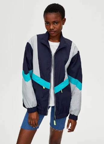 Вітровка,синій-сірий-блакитний, Pull & Bear (254655448}