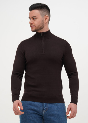 Темно-коричневый демисезонный свитер Trend Collection