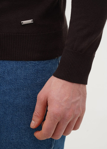 Темно-коричневый демисезонный свитер Trend Collection