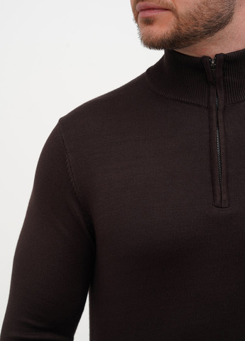 Темно-коричневый демисезонный свитер Trend Collection