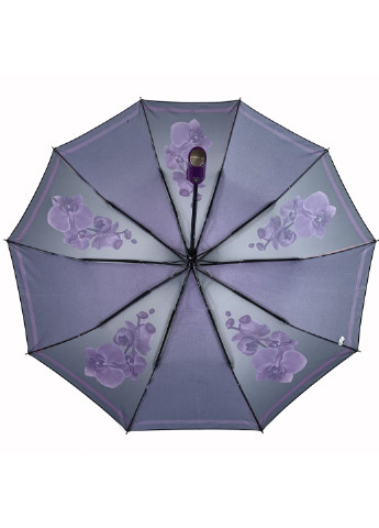 Фиолетовый женский складной зонт-полуавтомат 102 см Flagman (195705298)