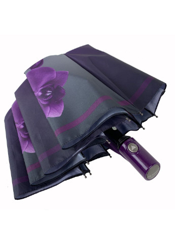 Фиолетовый женский складной зонт-полуавтомат 102 см Flagman (195705298)