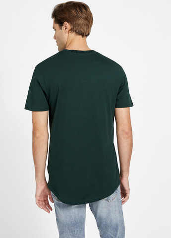 Темно-зеленая футболка Guess