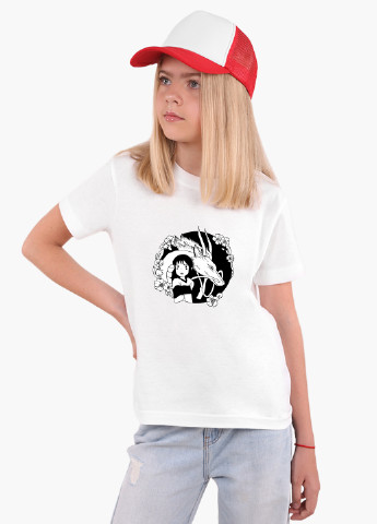 Біла демісезонна футболка дитяча тихиро огино сэн и хаку унесённые призраками (spirited away) білий (9224-2647) 164 см MobiPrint