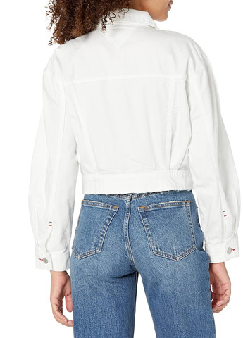 Белая демисезонная куртка Tommy Hilfiger