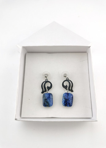 Сережки лазурит натуральний Luvete (238383982)