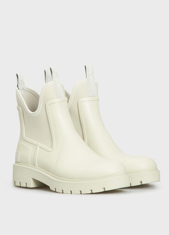 Молочные резиновые ботинки Calvin Klein Jeans