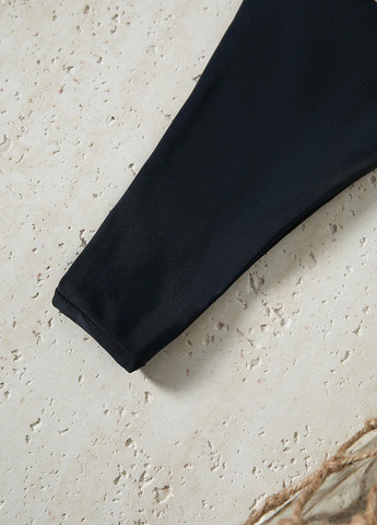 Чорний літній купальник (ліф, трусики) топ, роздільний SHEIN