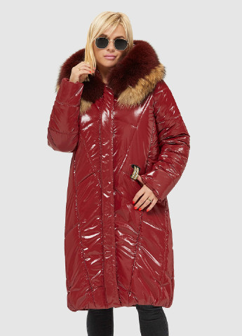 Бордовая зимняя куртка MN