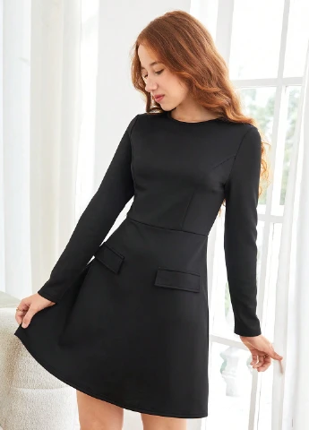 Чорна сукня SHEIN (331535831)