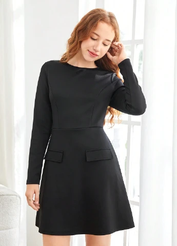 Чорна сукня SHEIN (331535831)