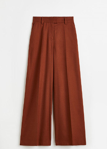 Коричневые классические демисезонные брюки H&M