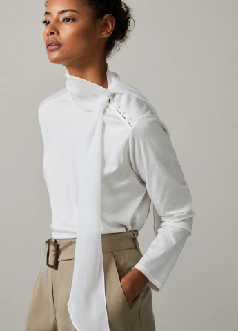 Біла блуза Massimo Dutti