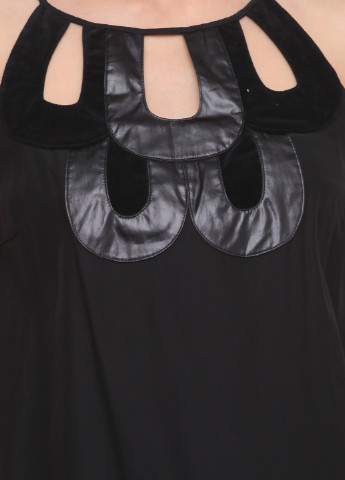 Черное кэжуал платье а-силуэт Designers Remix однотонное