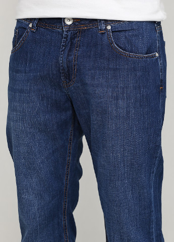 Синие летние прямые, свободные джинсы Madoc