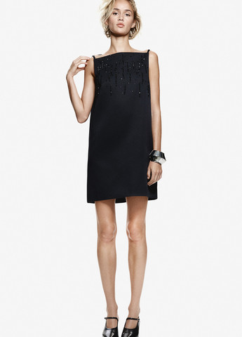 Чорна кежуал сукня а-силует H&M однотонна