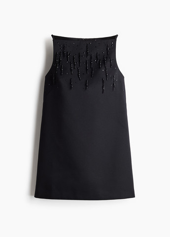 Чорна кежуал сукня а-силует H&M однотонна