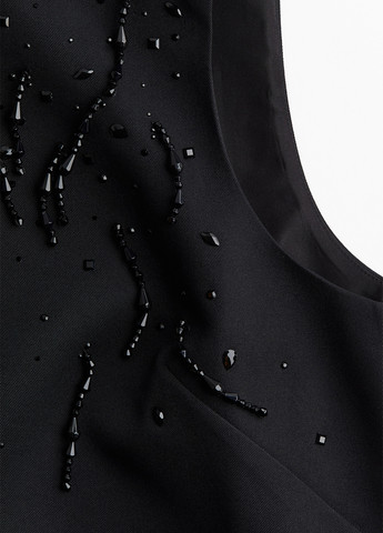 Чорна кежуал сукня а-силует H&M однотонна