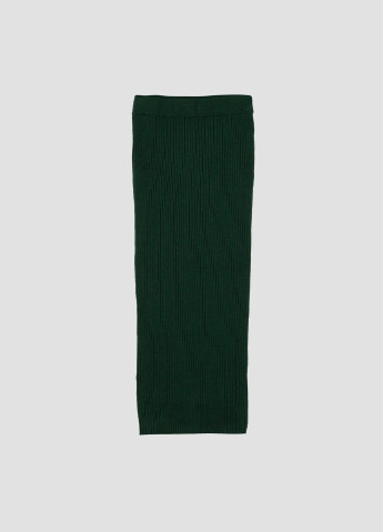 Темно-зеленая кэжуал однотонная юбка Edited