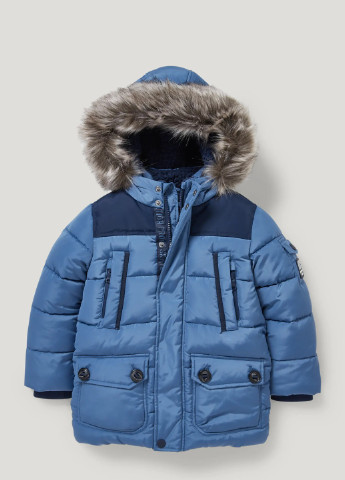 Голубая зимняя зимняя куртка для мальчика 2174076 C&A