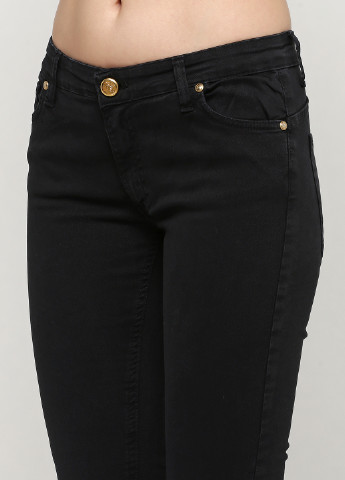 Черные демисезонные скинни джинсы MAEL