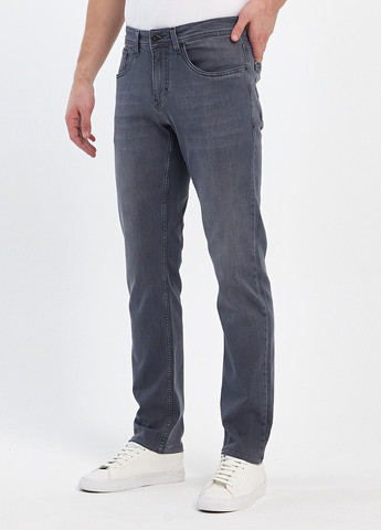 Серые демисезонные прямые джинсы Trend Collection