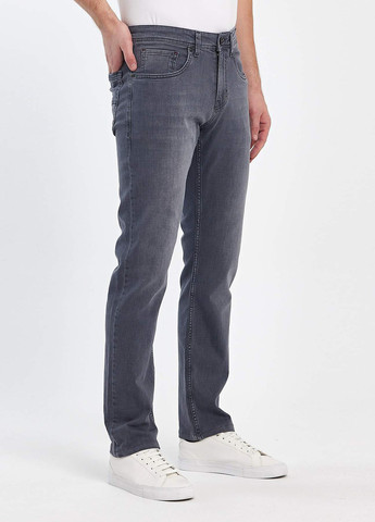 Серые демисезонные прямые джинсы Trend Collection