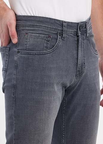 Серые демисезонные прямые джинсы Trend Collection