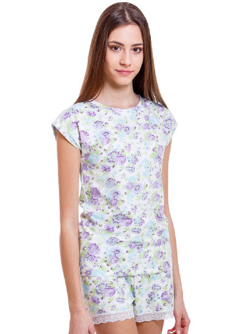 Фиолетовый демисезонный комплект (футболка, шорты) Kosta