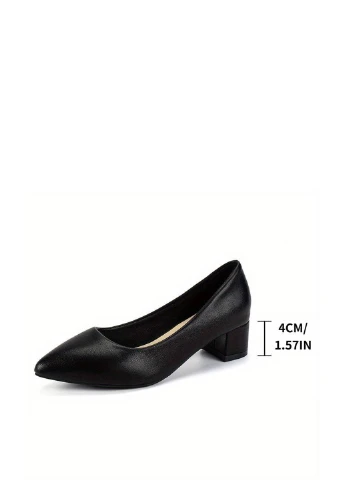 SHEIN Туфли лодочки черный з искусственная кожа, китай — демисезон (352073187)
