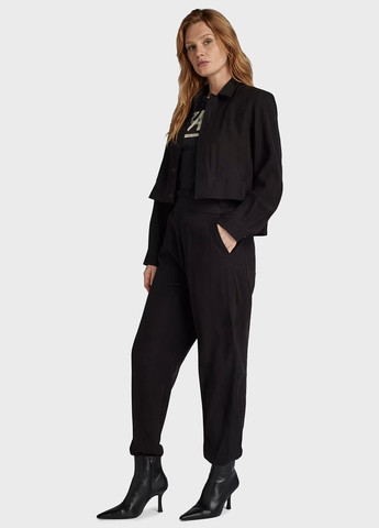 Комбінезон G-Star Raw комбінезон-брюки однотонний чорний кежуал віскоза