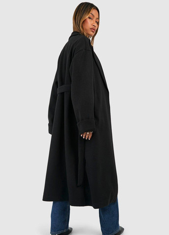 Чорне демісезонне Пальто Boohoo