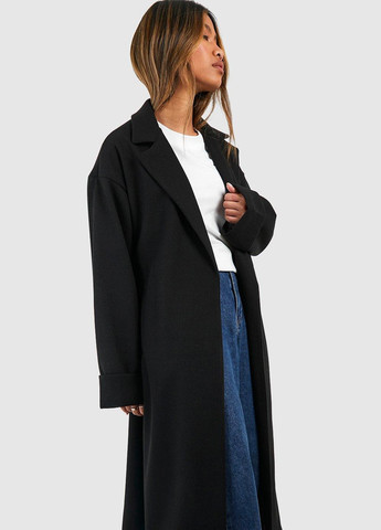 Чорне демісезонне Пальто Boohoo