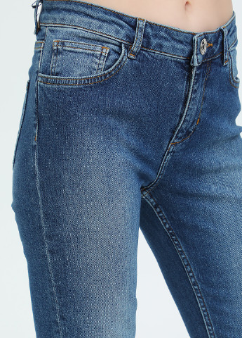 Синие демисезонные скинни джинсы Twinset