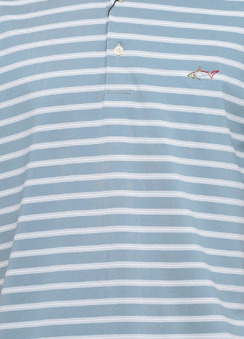 Светло-серая футболка-поло для мужчин Greg Norman в полоску