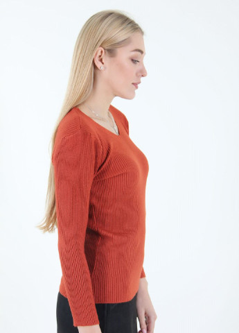 Теракотовий демісезонний пуловер пуловер Ladies Fasfion