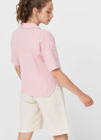 Светло-розовая летняя блуза Stradivarius