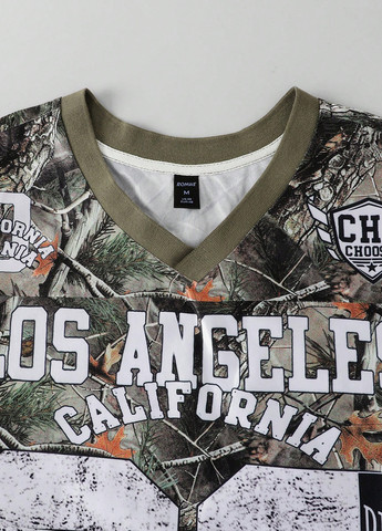 Лонгслів SHEIN малюнок хакі кежуали поліестер