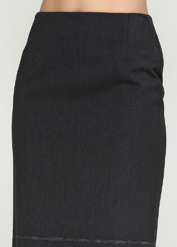 Темно-серая офисная однотонная юбка Stefanie L миди