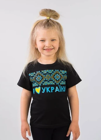 Черная летняя футболка No Brand