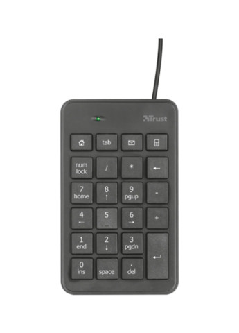 Клавиатура числовая XALAS USB BLACK Trust числовая xalas usb black (158854234)
