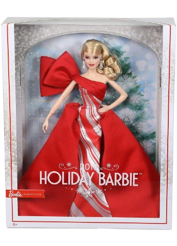 Кукла Barbie 2019 Holiday Doll Blonde Коллекционная Праздничная блондинка (FXF01) Mattel (255664959)