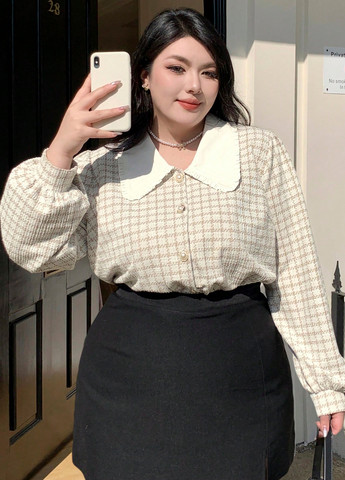 Бежева блуза SHEIN