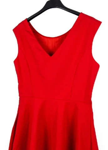 Красное кэжуал платье Vero Moda однотонное