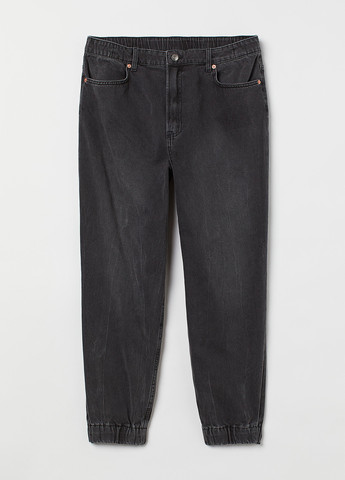 Черные демисезонные джоггеры джинсы H&M