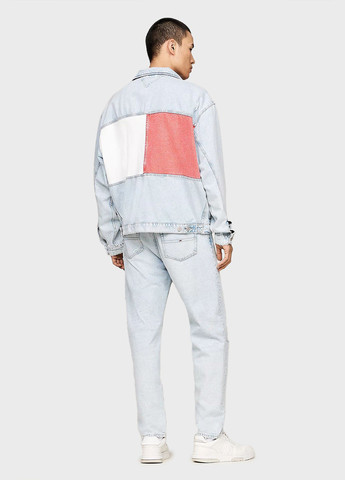 Голубая демисезонная куртка Tommy Jeans