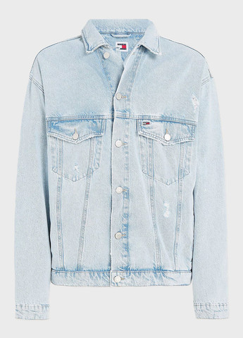 Голубая демисезонная куртка Tommy Jeans