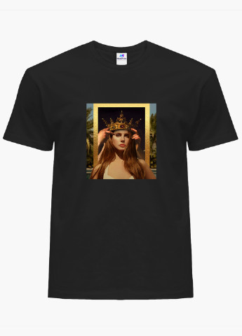 Чорна демісезон футболка жіноча ренесанс лана дел рей (renaissance lana del rey) (8976-1590) xxl MobiPrint