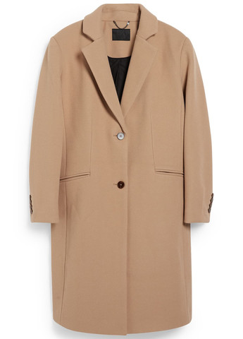 Бежеве демісезонне Пальто однобортне C&A